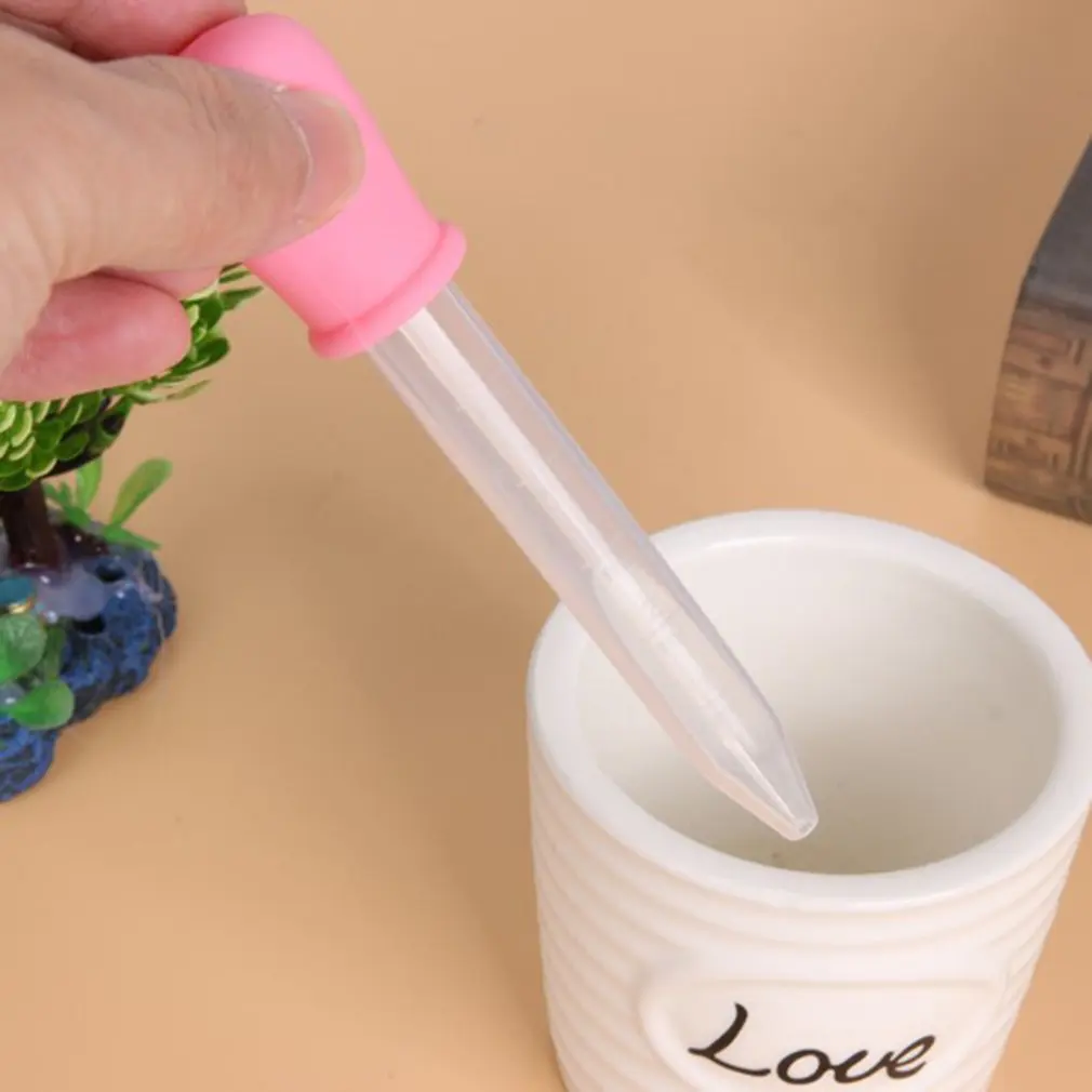 5 мл для хранения детских силиконовых пластмассовых лекарственных жидких