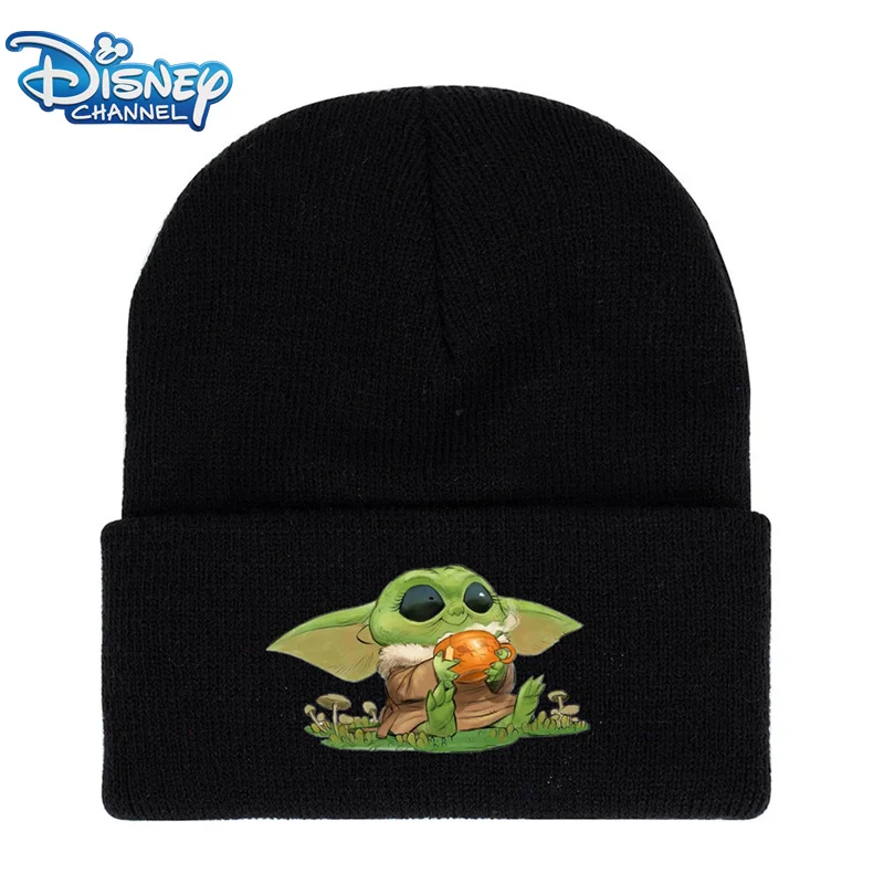 Новинка детская Весенняя шерстяная вязаная шапка Disney из Звездных Войн йода для
