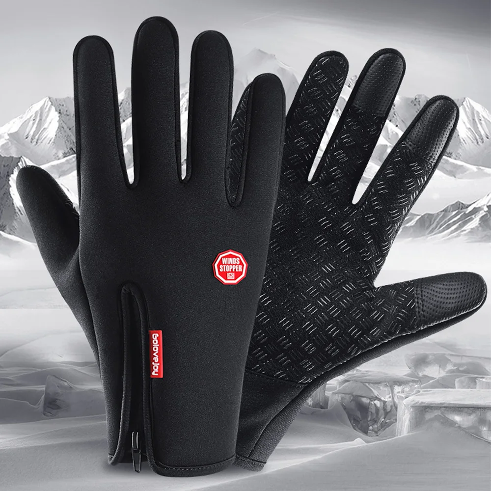 

Men Ski Gloves Snowboard Gloves Winter Warm Waterproof Gloves Motorcycle Riding Winter Touch Screen Snow Windstopper Glove