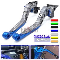 motorcycle cnc accessories adjustable folding extendable brake clutch levers for suzuki inazuma gw250 2011 2013 2012