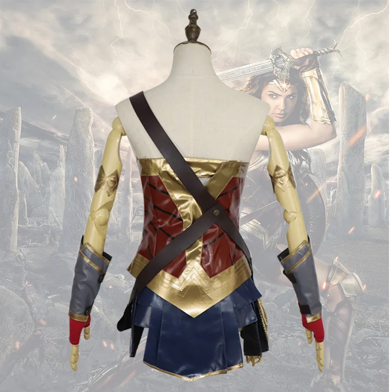 Фильм чудо-женщина мультяшный костюм для женщин Лига Справедливости супергероя