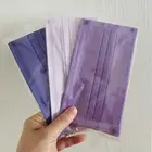 Маска для лица женская с принтом, Лавандовая, фиолетовая, 5 цветов, 30 шт