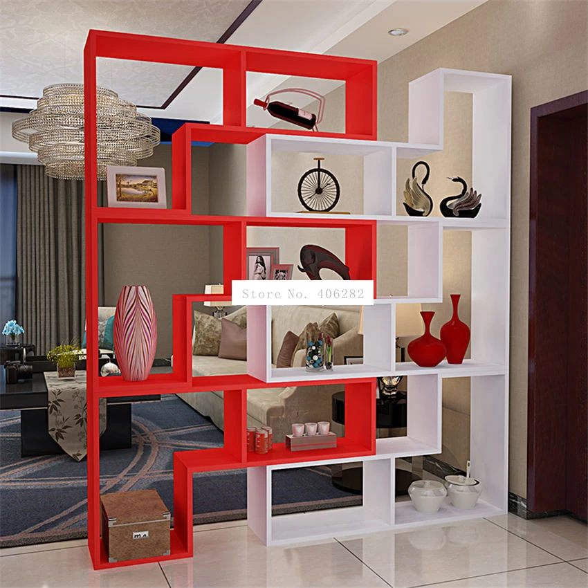 Шкаф-витрина разноцветный для гостиной винный шкаф Современная книжная стойка