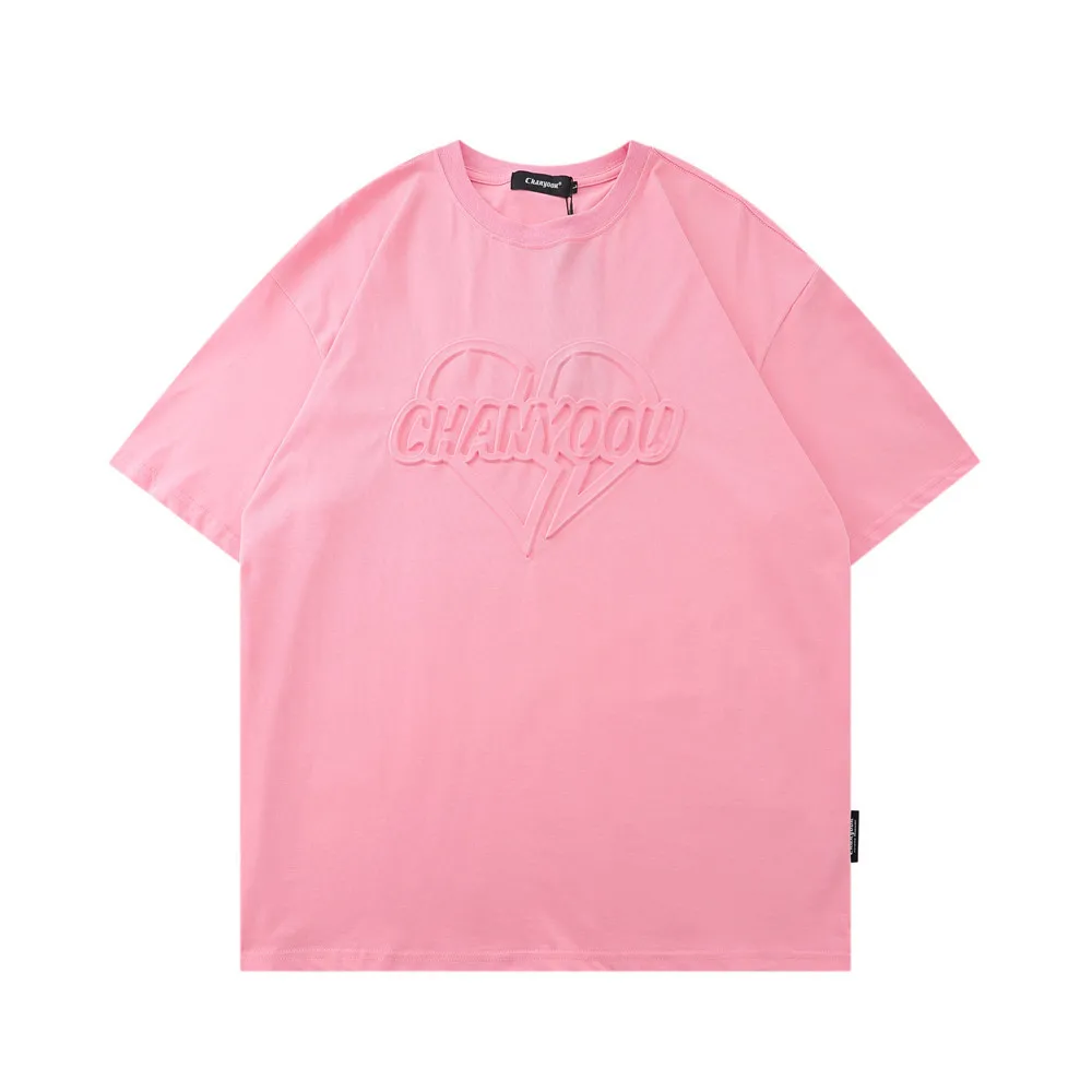 

Футболка мужская оверсайз с коротким рукавом и круглым вырезом