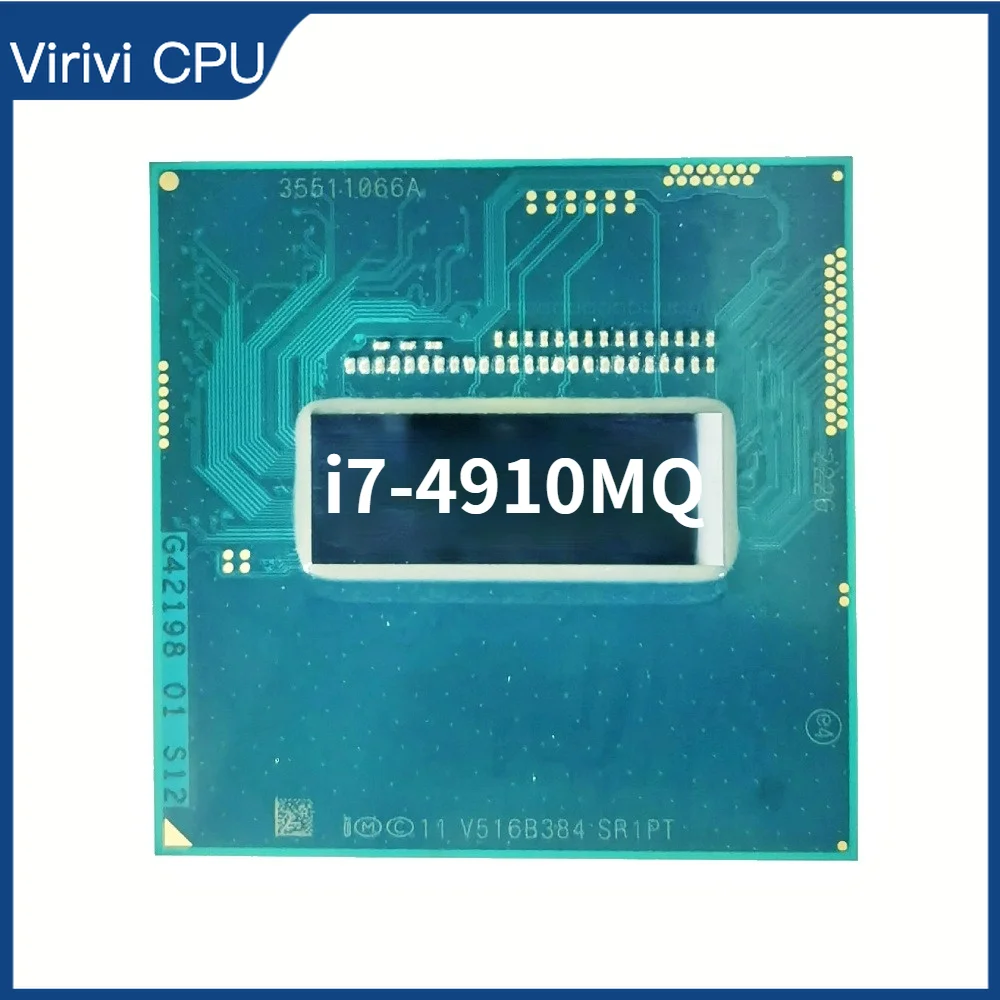 

Intel Core i7-4910MQ i7 4910MQ SR1PT 2.9 GHz Quad-Core Eight-Thread CPU Processor 8M 47W Socket G3 / rPGA946B