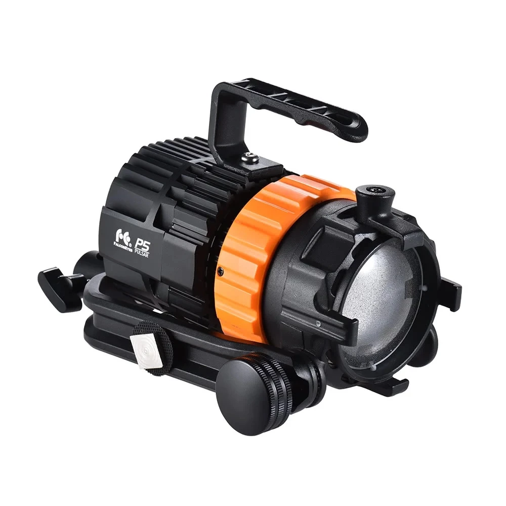 FalconEyes Pulsar5 50W 5600K светодиодный мини-прожектор Фокусируемый затемнения безвентиляторный с 4-лист двери сарая/раздельно Управление/Сумка