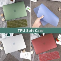 ultra thin tpu soft case for macbook air 13 2020 2019 a2179 a1932 touch id pro 13 a2338 m1 a2289 a2159 a1706 pro 16 a2141cover