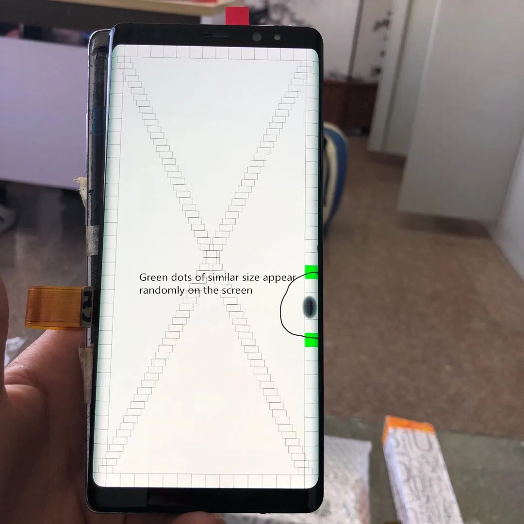 

6.3'' with green spot 100%Original Amoled LCD For samsung galaxy Note 8 N950 N950F LCD Display + Touch Screen Digitizer Assembly