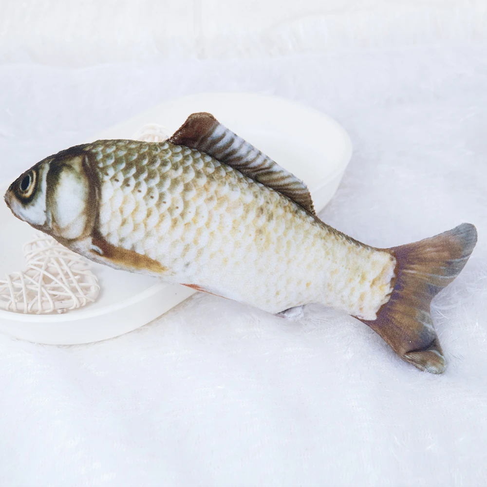 3D форма креативная Реалистичная забавная кошачья мята искусственная рыба кошка