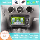 Автомагнитола 2 DIN Android 10,0 для Audi TT MK2 8J 2006-2012 Автомагнитола 2 DIN автомагнитола стерео навигация экран Мультимедиа Wi-Fi