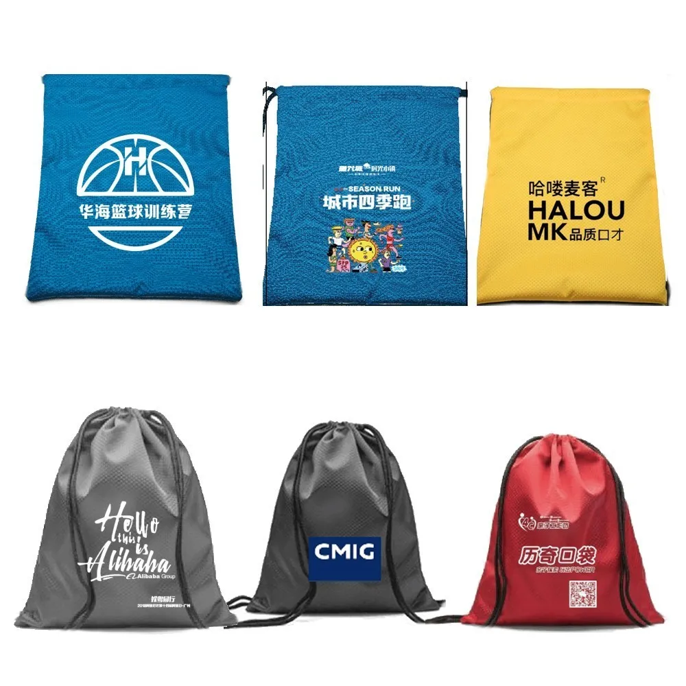 Водонепроницаемая сумка на шнурке 10 шт. рюкзак из ткани Оксфорд с индивидуальным