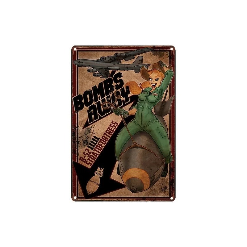 

Металлический жестяной ретро-постер с бомбами для украшения бара паба дома (посетите наш магазин, больше товаров!)