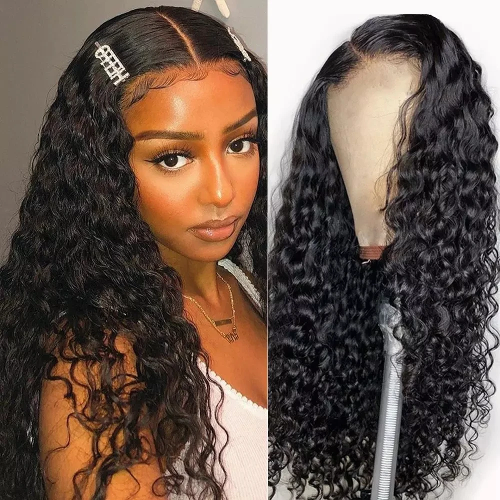 

30inch Wig Water Wave Lace Closure Wig Human Hair Wigs 13x4 Lace Front Human Hair Wig Pre plucked For Black Women