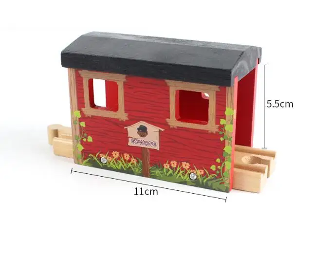 Green 15 Styles Wooden Train Track Railway Bridge Accessories Variety Train With Compatible Kids Assembly Toys Tunnel Cross Bridge - Цвет: Green