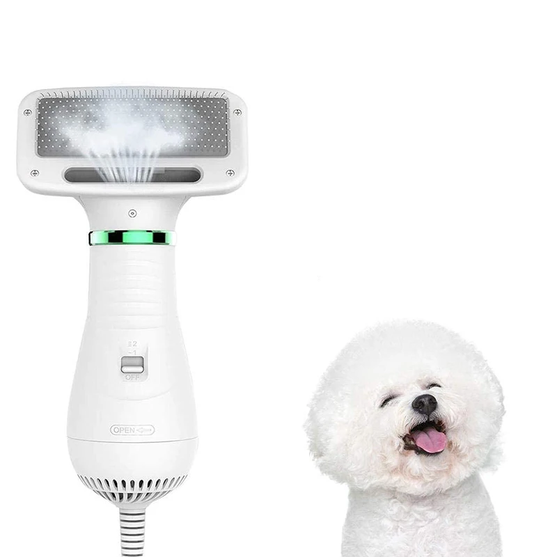 

2 In 1 Portable Dog Hair Dryer And Comb Brush Pet Grooming Cat Hair Comb For Pet Hair Cat Fur Remove Dog Fur Low Noise Blower