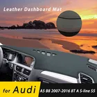 Кожаный Противоскользящий коврик для Audi A5 B8 2007-2016 8T A S-line S5, накладка на приборную панель, Солнцезащитный коврик, защитный ковер, аксессуары