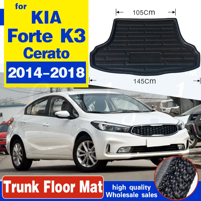 

Fit For Kia Forte K3 Cerato Sedan 2014 2015 2016 2017 2018 Rear Trunk Mat Cargo Tray Boot Liner Carpet Protector Floor Pad