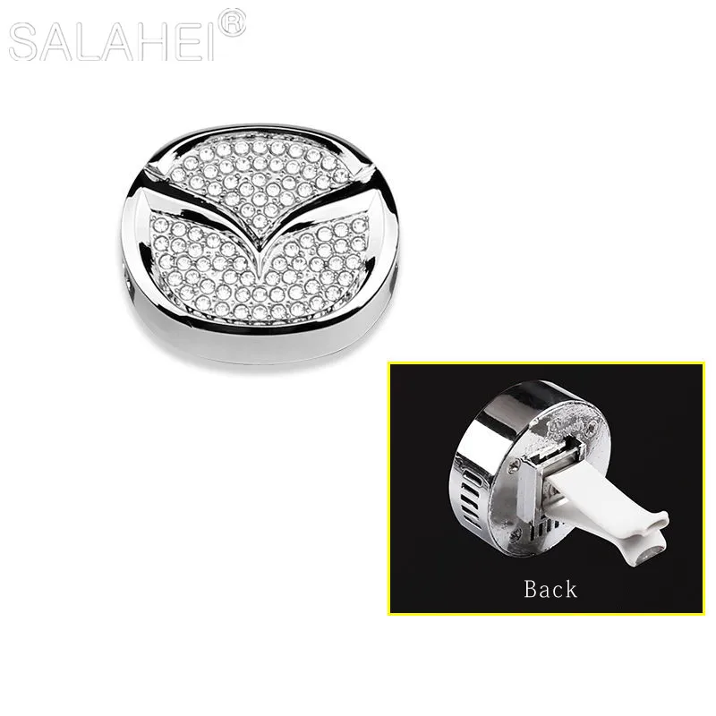 

Car Air Outlet Sqarkle Diamond Aromatherapy Air Freshener For Mazda ATENZA Axela 3 5 6 323 626 RX8 CX6 CX-5 CX4 MX3 MX5 M5 M6 MS