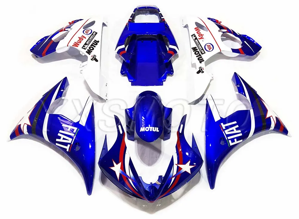

Абсолютно Новый ABS Обтекатели YZF-R6 2003 2004 2005 синий белый обтекатель кузова Комплект yzf r6 yzfr6 03 04 05