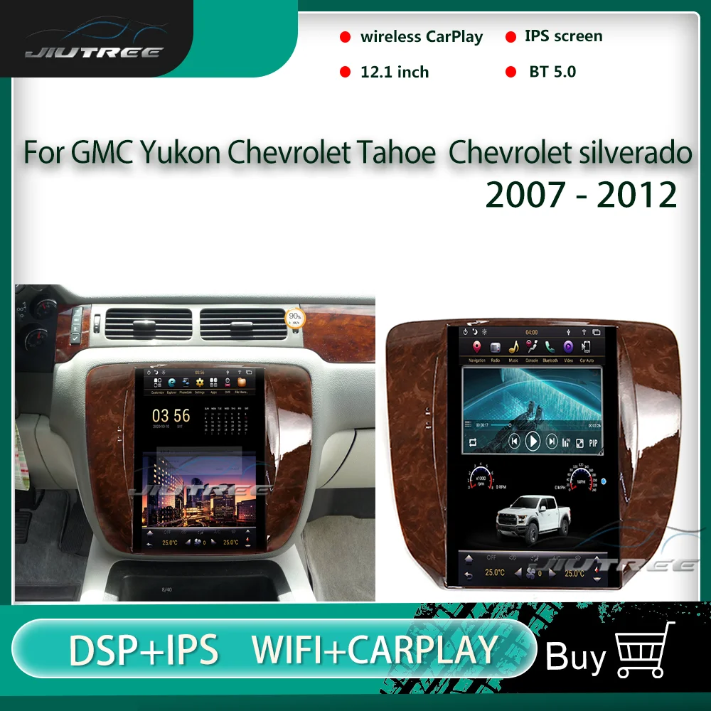 

128G Android 9 автомобильное радио для GMC Yukon для Chevrolet Tahoe Chevrolet Silverado Suburban 2007-2012 GPS Навигация стерео плеер
