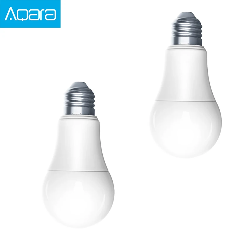 2pcs in Pack Xiao mi Aqara 9W E27 2700 K-6500 K 806lum умный светодиодный светильник белого цвета для работы с домашним комплектом и умной лампой mi Home App - Цвет: 2pcs in Pack