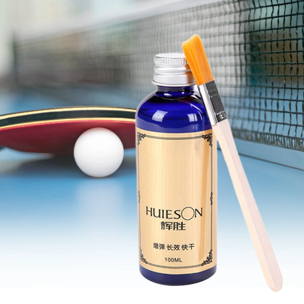 

100ml Speed Liquid Super With Special Rubbers Table Tennis Liquid Glue Brush Pingpong Racket