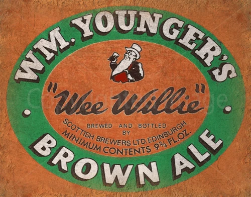 

Ш. М. Шотландская пивоварня Youngers, металлический оловянный знак, плакат, настенный налет
