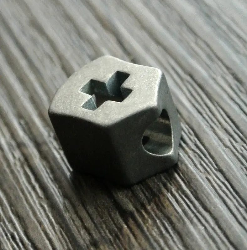 Титановый крестообразный металлический шнурок TC4 серый ремешок для рукоделия