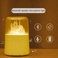 creative new led bluetooth speaker lamp usb rechargeable smart timing night light bedroom bedside romantic scene atmosphere lamp
