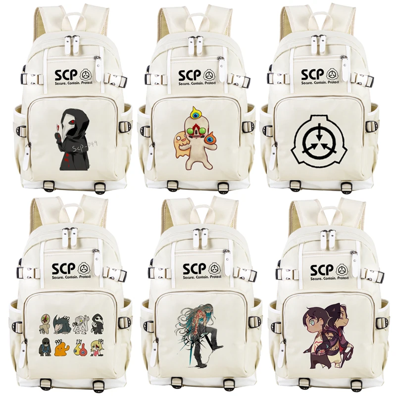 Ранец SCP для мальчиков и девочек бежевый с USB-портом путешествий | Багаж сумки