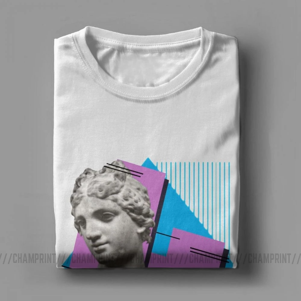 Мужская футболка Vaporwave винтажная хлопковая с коротким рукавом и римскими