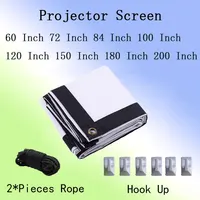 Thinyou Folding soft simple Projector screen 60inch 72inch 84inch 100inch 120inch 150inch 180inch 200inch 4:3 outdoor HD curtain