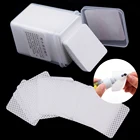 200400 шт. безворсовые салфетки, бумажные хлопковые чистые салфетки для удаления клея для ресниц, салфетки для маникюра