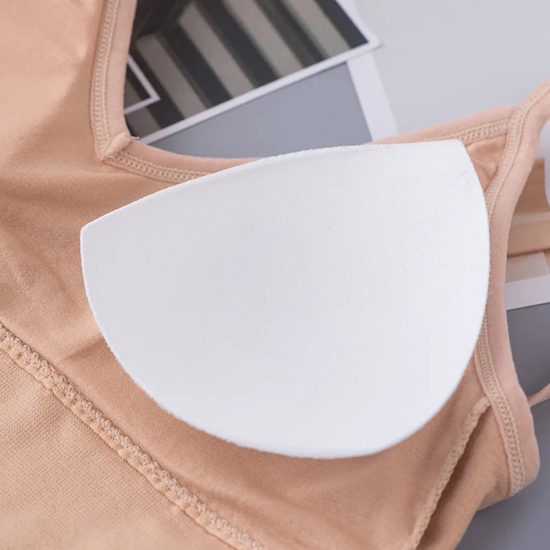 

Beauty Back Popular Big Vest Wrapped Lady Sports Sexy Strap Underwear Seamless V-Neck Bra Tube Top Wholesale