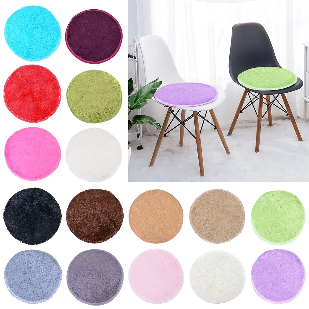 2 шт Горячий круглый ковер 40 см противоскользящая подушка для спального стула