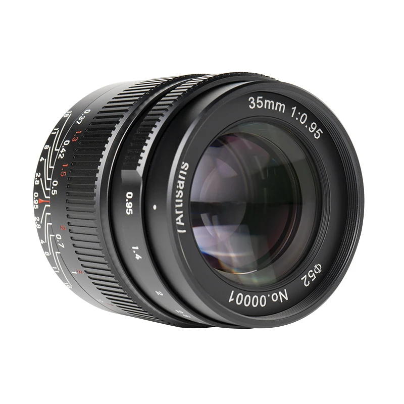 Объектив 7 Artisans 35 мм F0.95 APS C для камеры широкоугольный большая апертура Sony E Nikon M4/3