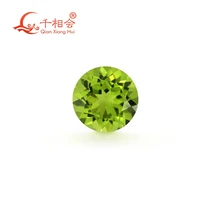 round shape beautiful natural olivine green color gemstone