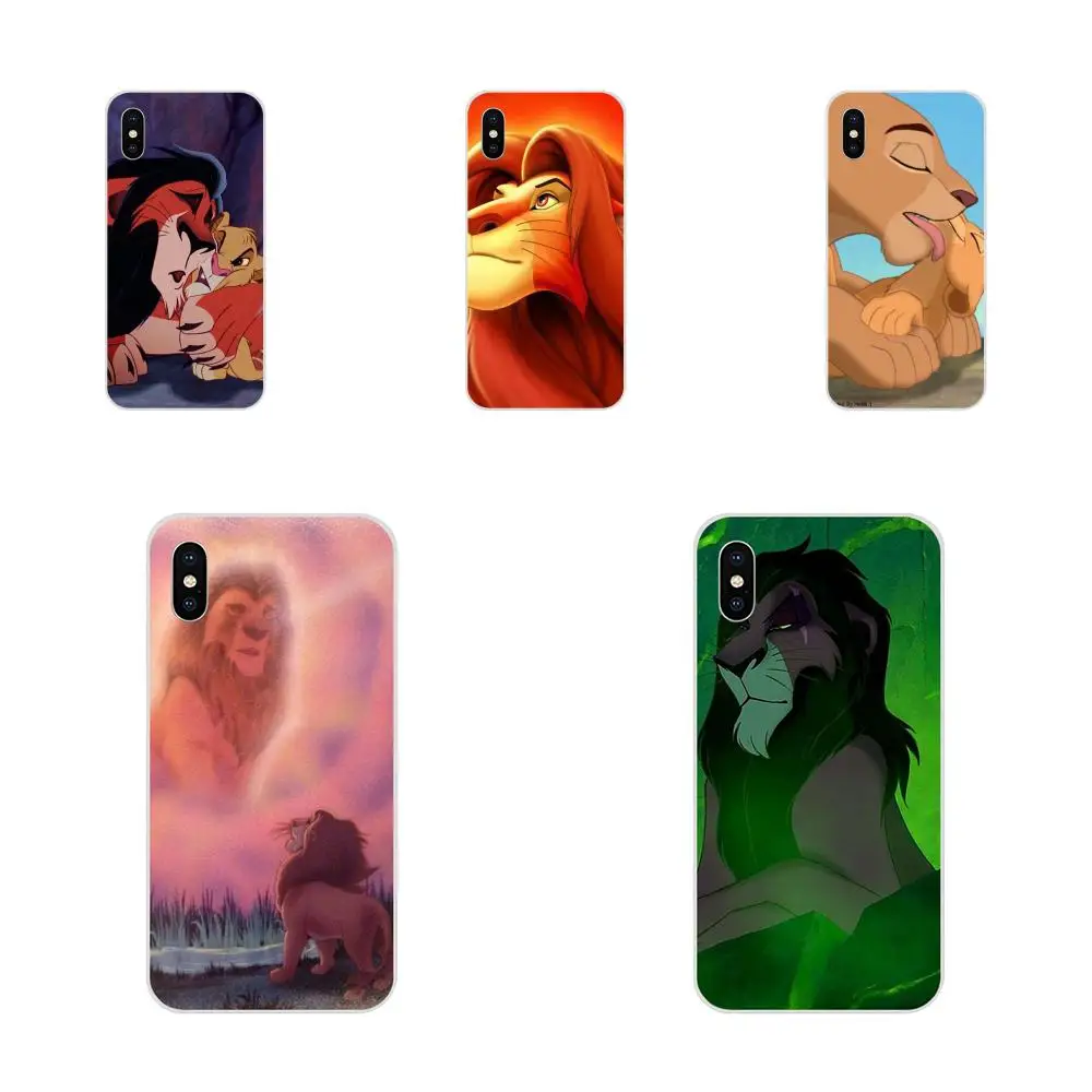 Мягкий дизайн из ТПУ для Apple IPhone X XS Max XR 4 4s 5 5C 5S SE 6 6S 7 8 Plus Король Лев