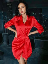 Vestido Camisero De Oficina Para Mujer Elegante A La Moda Sexy Ajustado Con Cuello En V Falda De Traje Con Flecos Mini Vestidos Con Cuello Vuelto 2022 (3)