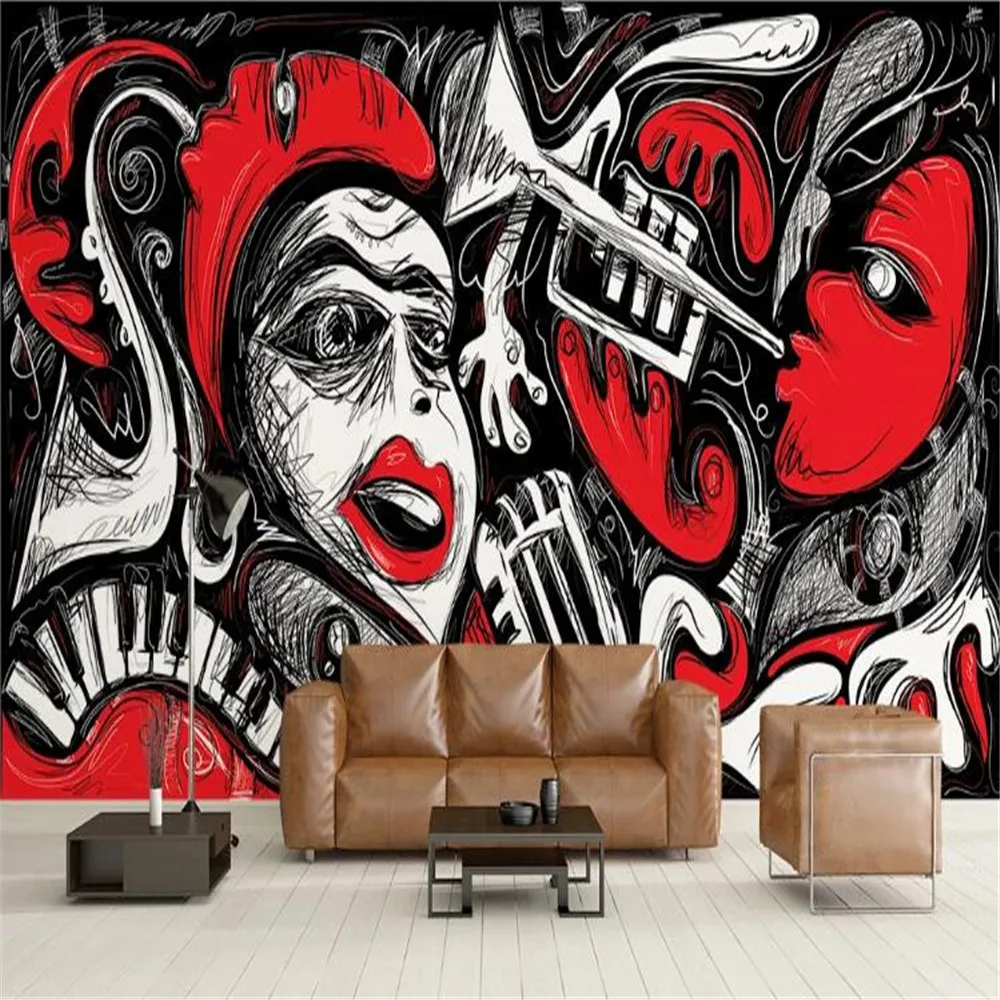 Трехмерный граффити Milofi Абстрактная Музыка художественный фон настенная бумага