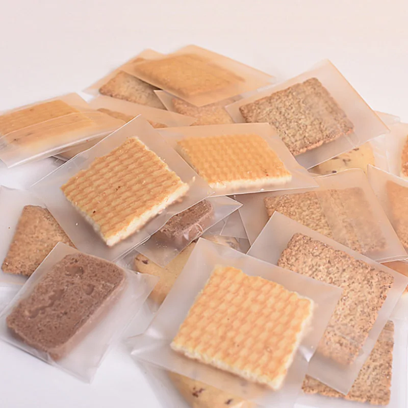 100 шт Подарочная прозрачная утолщенная сумка для печенья вечерние сумки упаковка