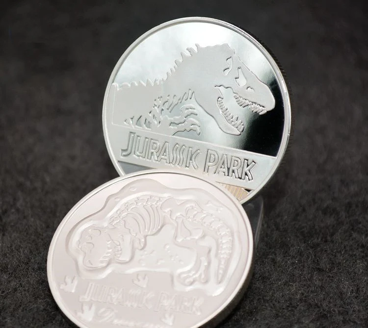 Новое поступление 2019 памятная монета динозавра парка юрского периода