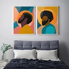 Уверенная в себе Картина на холсте с изображением черного человека, постеры в афроамериканском стиле, абстрактная современная картина с принтом, домашний декор комнаты