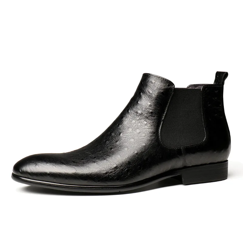 

Men's Shoes 2021 New Artificial PU High Quality Western Boots Retro Classic Autumn and Winter Boots Size Shoes