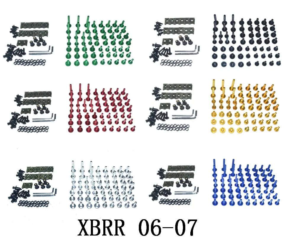 

Мотоцикл Полный Обтекатель Болты Комплект болты для кузовных работ для Fit BUELL XBRR 2006-2007