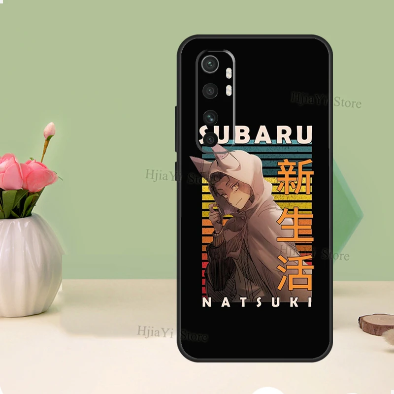 Чехол для телефона Natsuki Subaru Re Zero Xiaomi POCO X3 F2 F3 M3 Pro Mi 11 Lite Ultra 10T 11T задняя крышка чехлы |