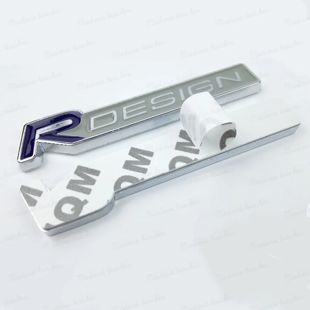 For Volvo car modified car 3D sticker Polestar logo front grille Trunk lid marked Zinc alloy Signage Refit Sweden flag rubber