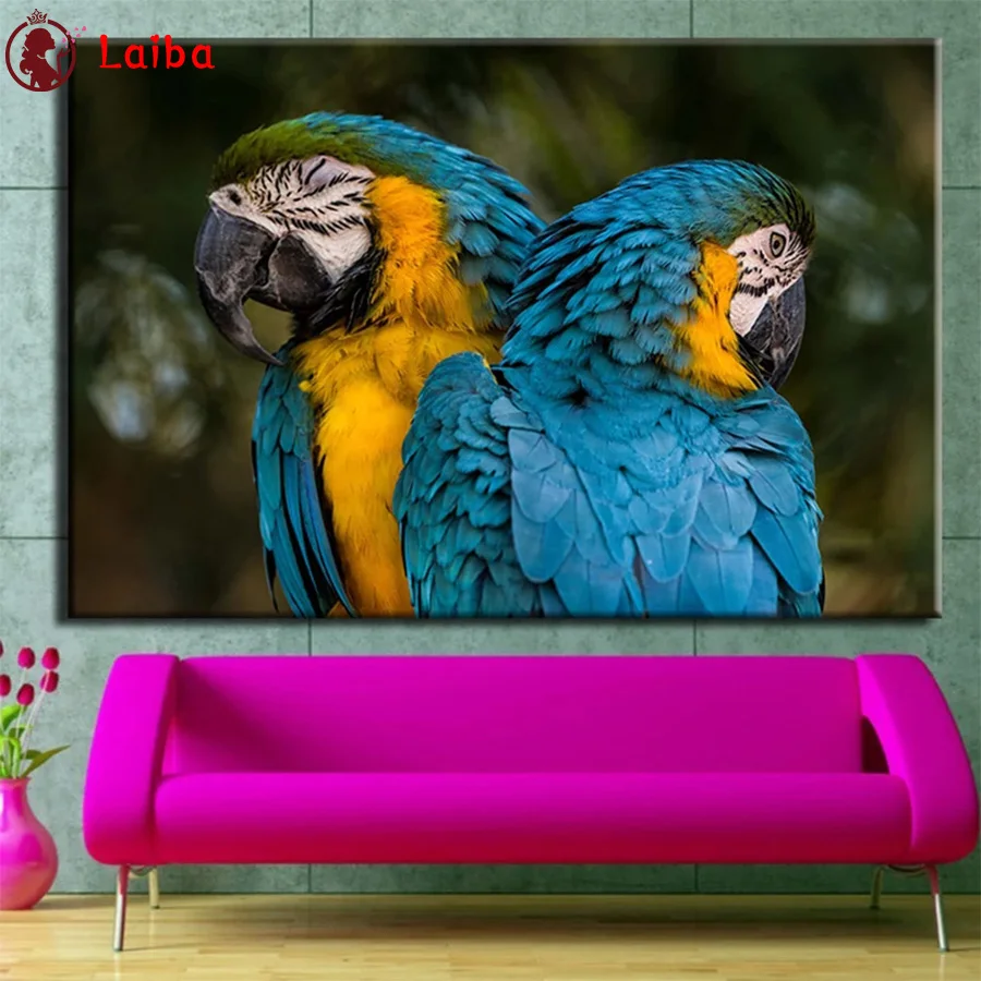 

5D DIY Square round Diamond Painting Modern animal art, colorful parrots, birds sale Diy Diamond Mosaic art Home wall decoration
