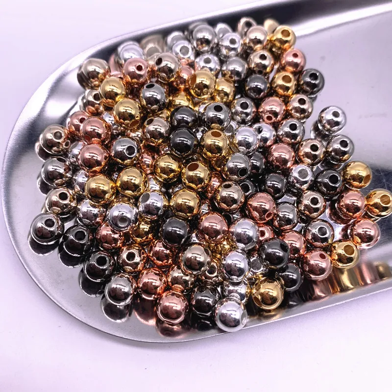 

New 300-30pcs 3/4/5/6/8/10mm Round CCB Beads Loose Spacer Beads for Jewelry Making DIY Handicrafts Necklace Bracelet