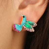 european and american creative design dripping water bird animal earrings female fashion wedding party accessories gift